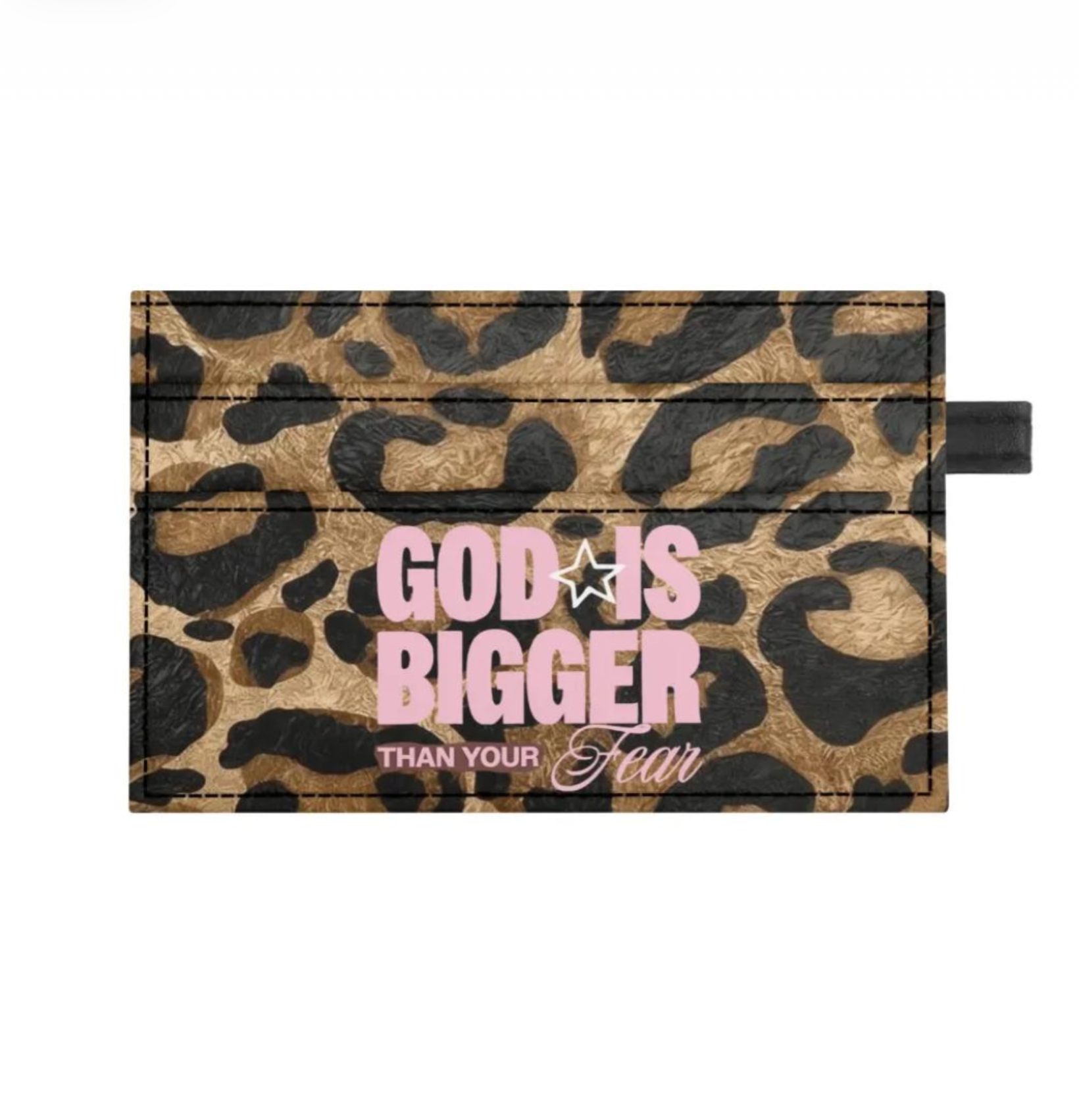 Cheetah & Pink Card Holder